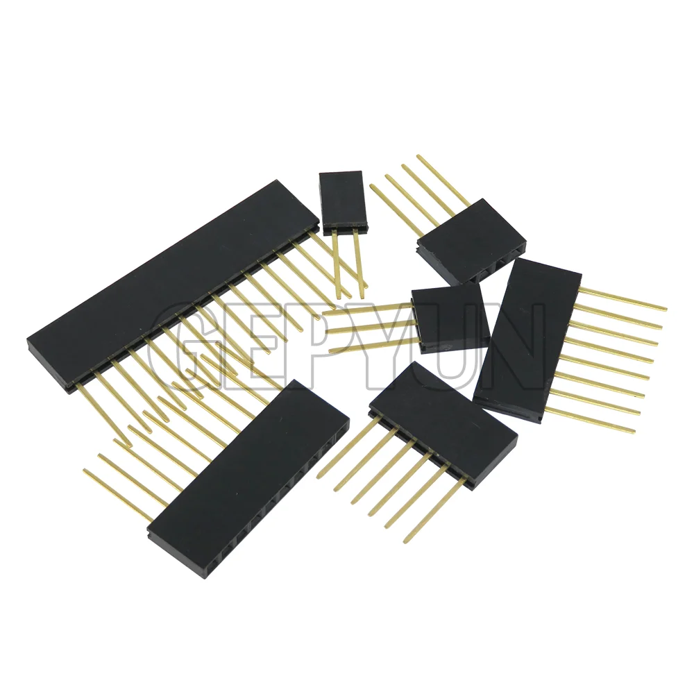 10PCS 2.54mm Single Row Female Long pins 11mm PCB Board Pin Header socket Connector 2/3/4/6/8/10/15Pin For Arduino DIY