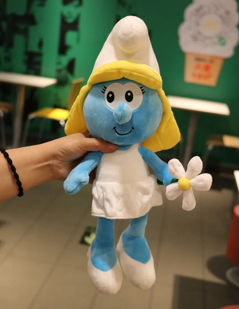 

2024 диснеевские 40 см Мультяшные персонажи, креативные Smurfs, плюшевая игрушка, кавайная кукла, Детская Успокаивающая игрушка, подарок на день рождения, Рождественский подарок