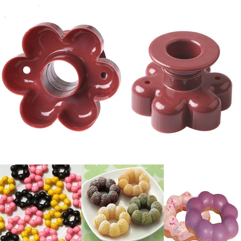 

Mold Food-grade Plastic Doughnuts Maker Cutter Fondant Cake Bread Desserts Bakery Donut Mold Cake Decorating Tools