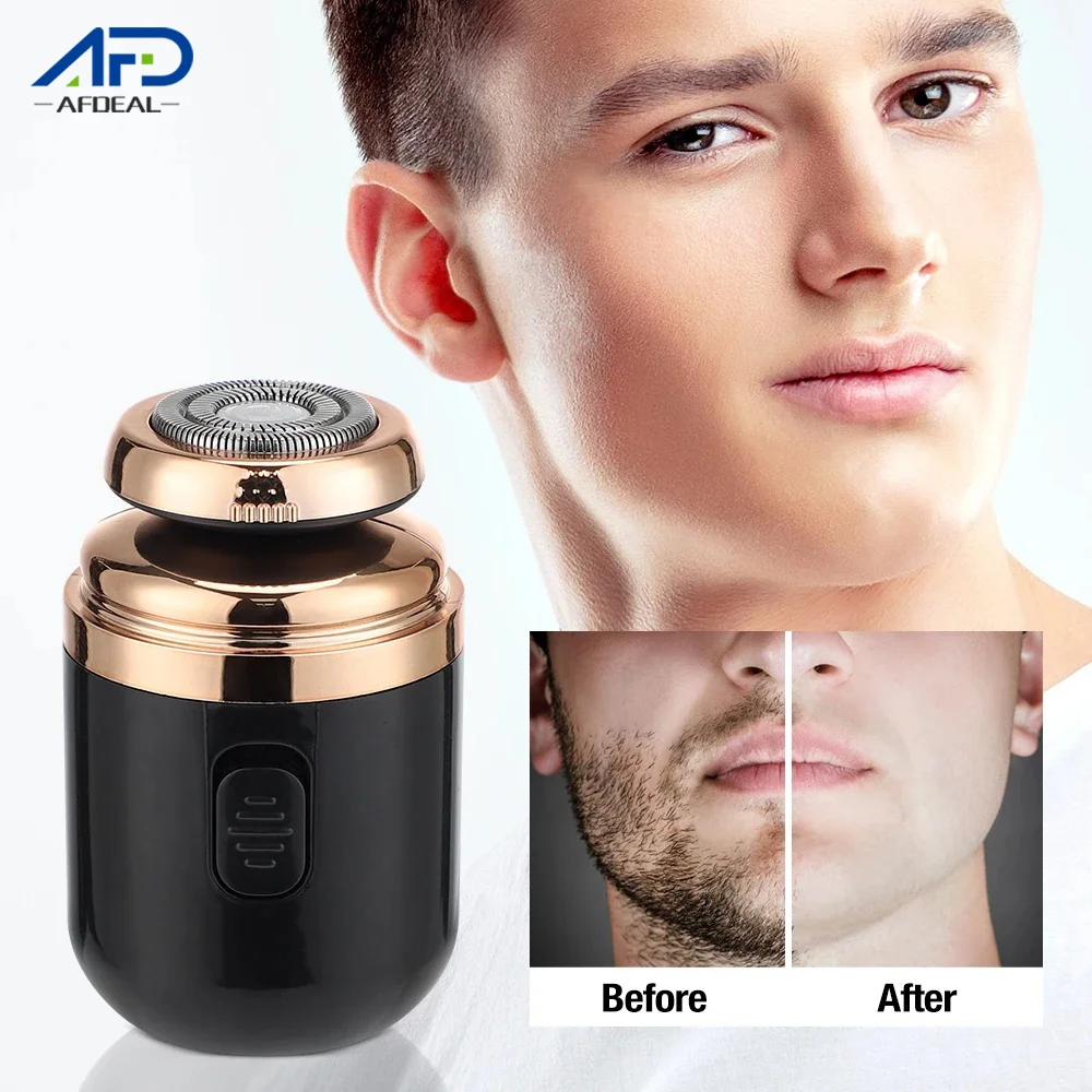 

Мини-электробритва для мужчин, портативный дорожный триммер для волос, электрический скребок для бороды, нож, безболезненное бритье, перезаряжаемый через USB