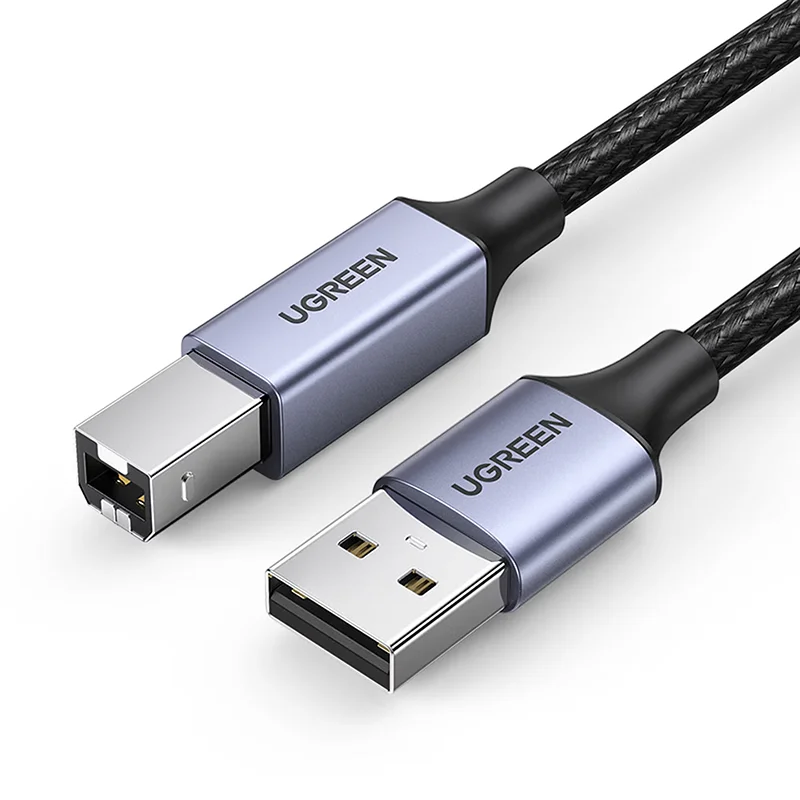 UGREEN USB 2.0 Printer Cable A-Male to B-Male High Speed Data Transfer Cord for HP Canon Epson Brother Printer Scanner