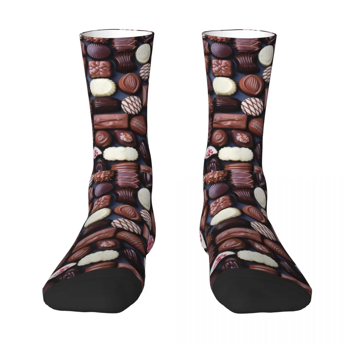 Couple Socks Sweet Chocolate Stockings Winter Novelty Breathable Socks Graphic Climbing Anti-Slip Socks