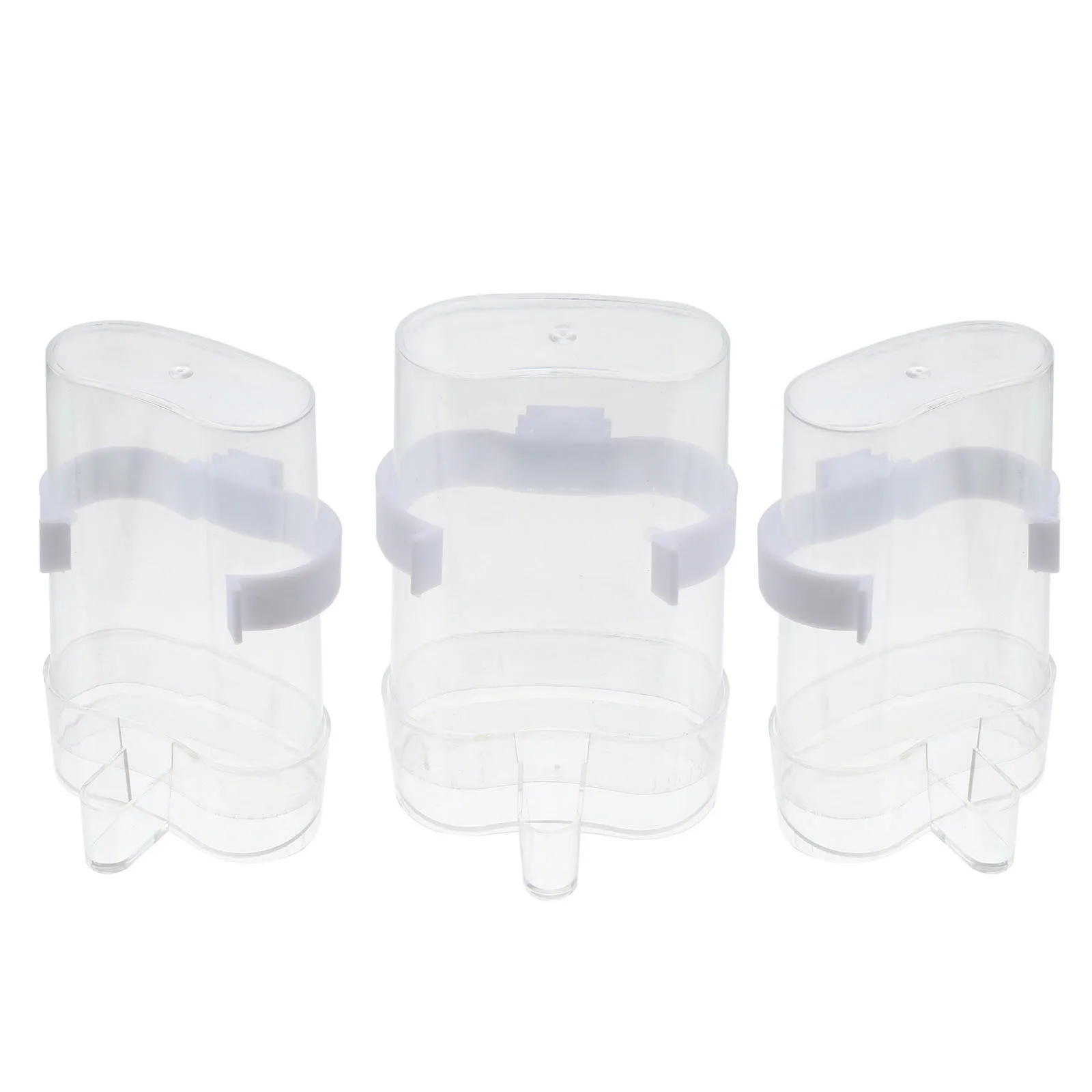 

3Pcs Automatic Bird Water Dispensers Plastic Durable Bird Cage Feeders Parrot Drinking Bowls Parrot Food Feeder