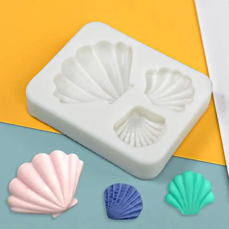 Shell Pearl Silicone Mold Sugarcraft Cupcake Baking Mold Fondant Cake Decorating Tools