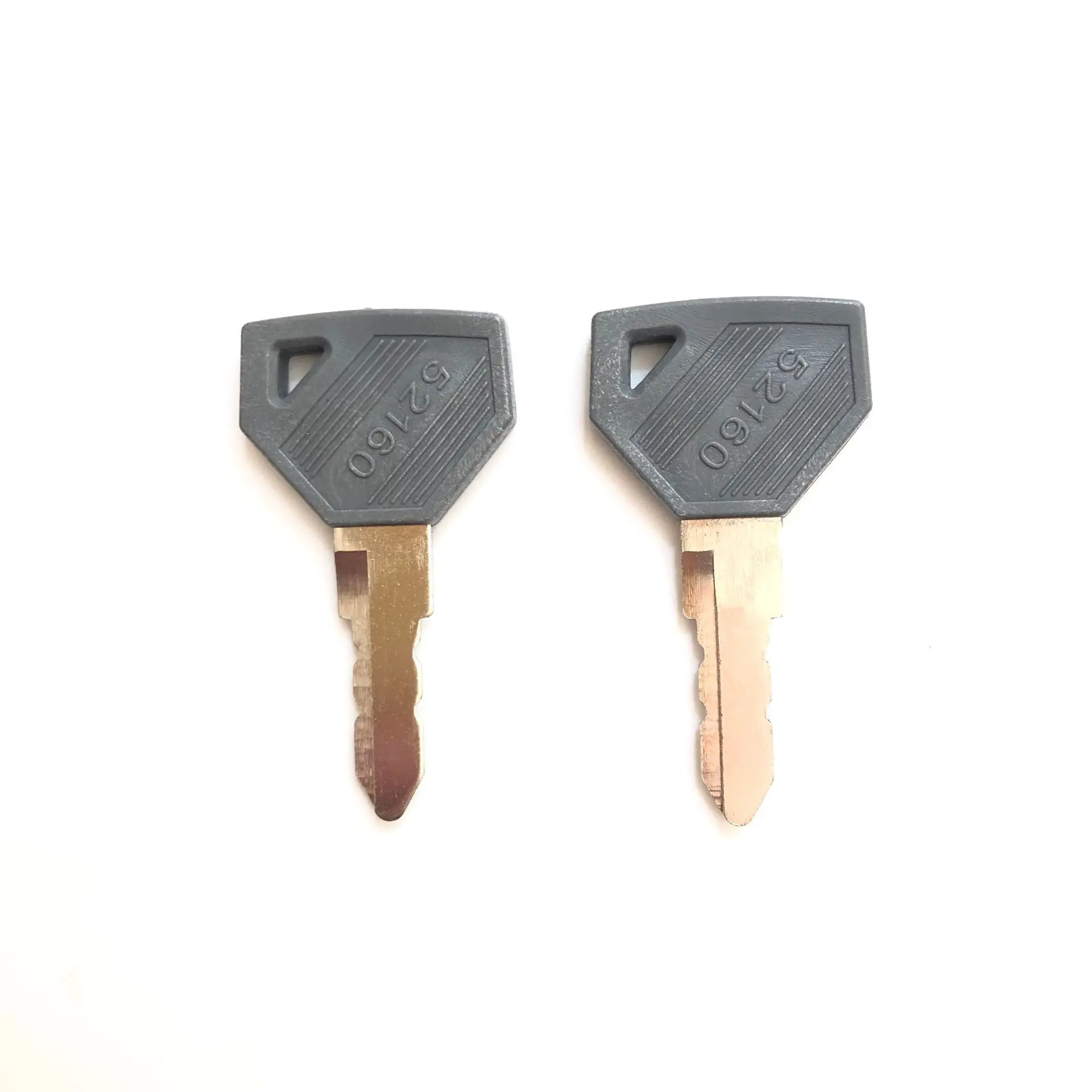 2PCS 52160 Ignition Key 198360-52160 for Yanmar Machines Excavator Grader Dozer SC2400 SC2450 EX2900 John Deere Tractor