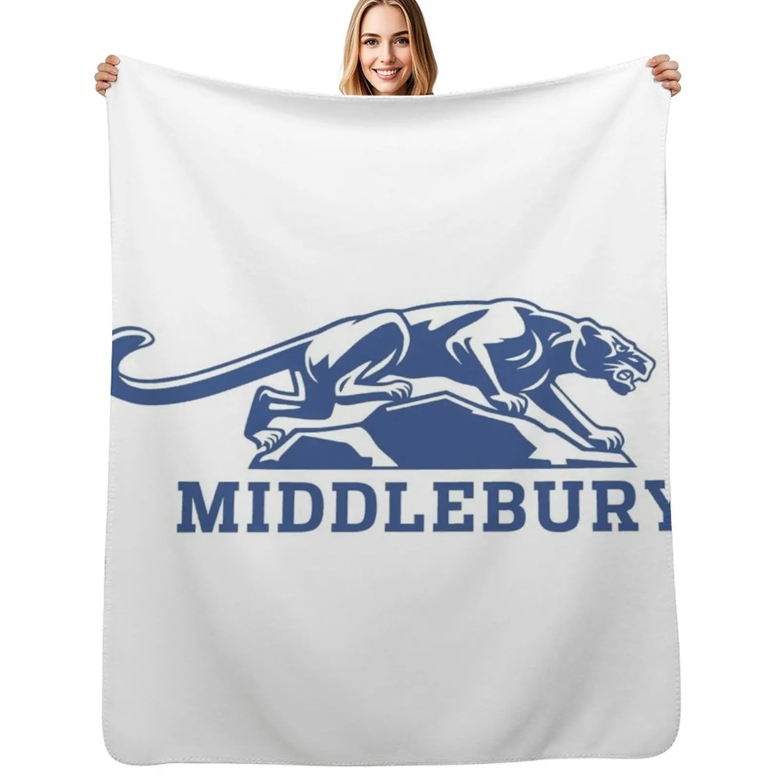 

Middlebury College panther Throw Blanket Cozy Throw Blanket for Bed Sofa Chair