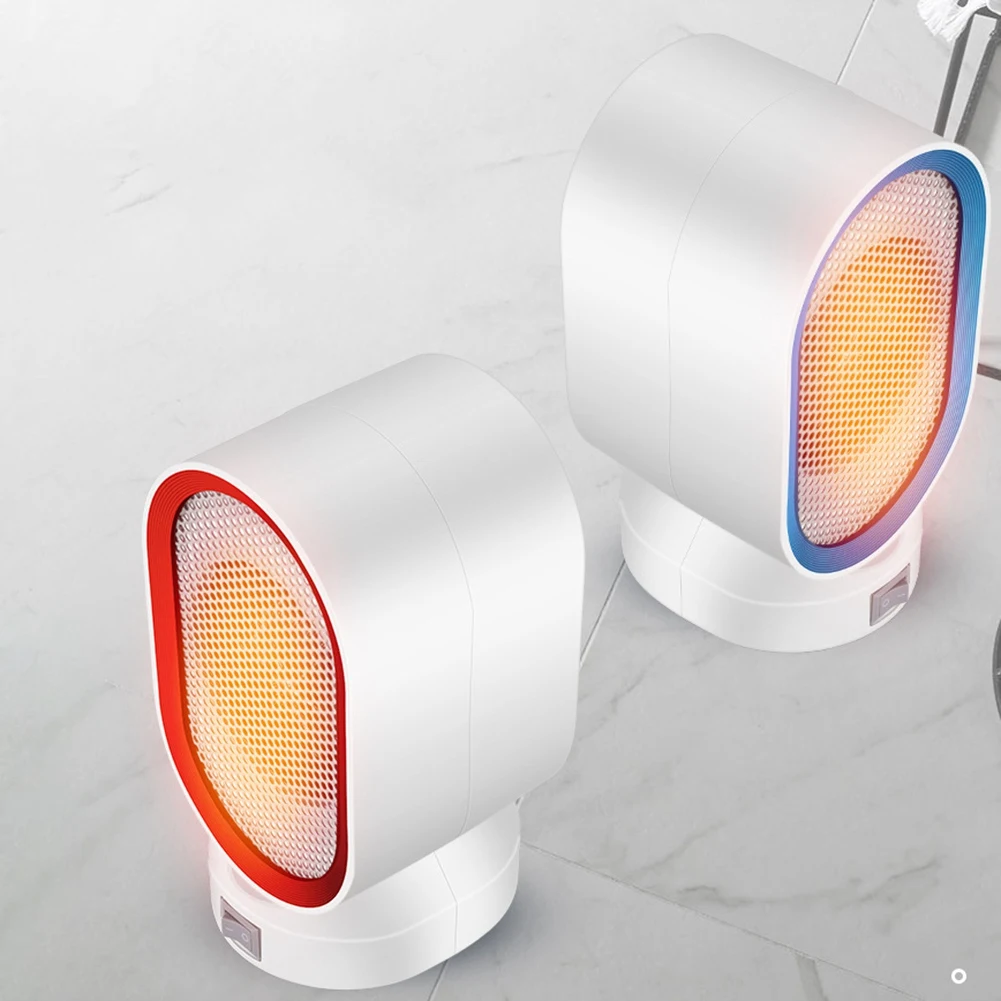 【قطرة السعر】مروحة سخان كهربائي محمولة للتدفئة منفاخ هواء دافئ لسطح المكتب موقد تسخين منزلي آلة تدفئة المبرد الأزرق بمقبس الاتحاد الأوروبي