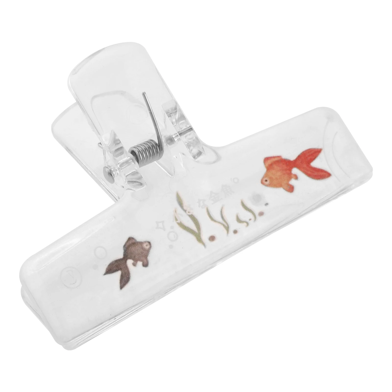 1Pc 7.5*4.5cm Transparent Acrylic Goldfish Book Clip Reading Tool Fixed Book Clips Desk Accessories Practical Note Holder