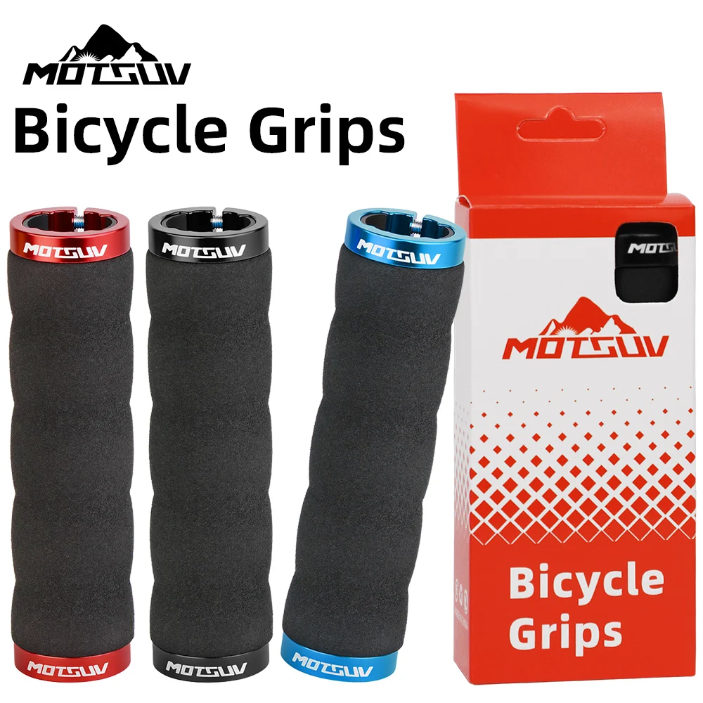 Mountain Bike Downhill Handlebar Grip, Off-Road BMX, Soft Tail, Dirt Slope, Shock Absorbing, Lockable, Riding Sponge Handlebar C
