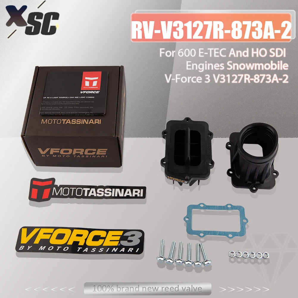

Motorcycle VForce 3 Reed Valve V Force V3127R-873A-2 For 600 E-TEC And HO SDI Engines Snowmobile V-Force Kit Pit Bike Motocross