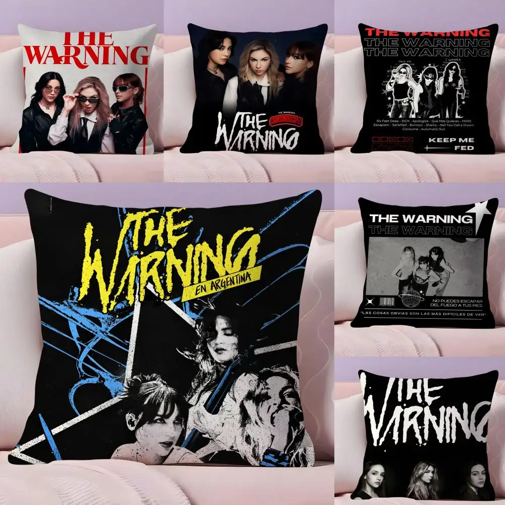 

Rock Band The W-Warning Pillow Case Plush Fabric Soft Double-Sided Printed Sofa Home Decor Fine Winter Gift Cushion Cover