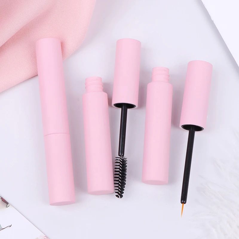 1Pcs 10ml Mini size Pink Lip Gloss tubes Empty Lip Balm Bottle Empty Eyeliner Mascara Cosmetic Container Packing Container