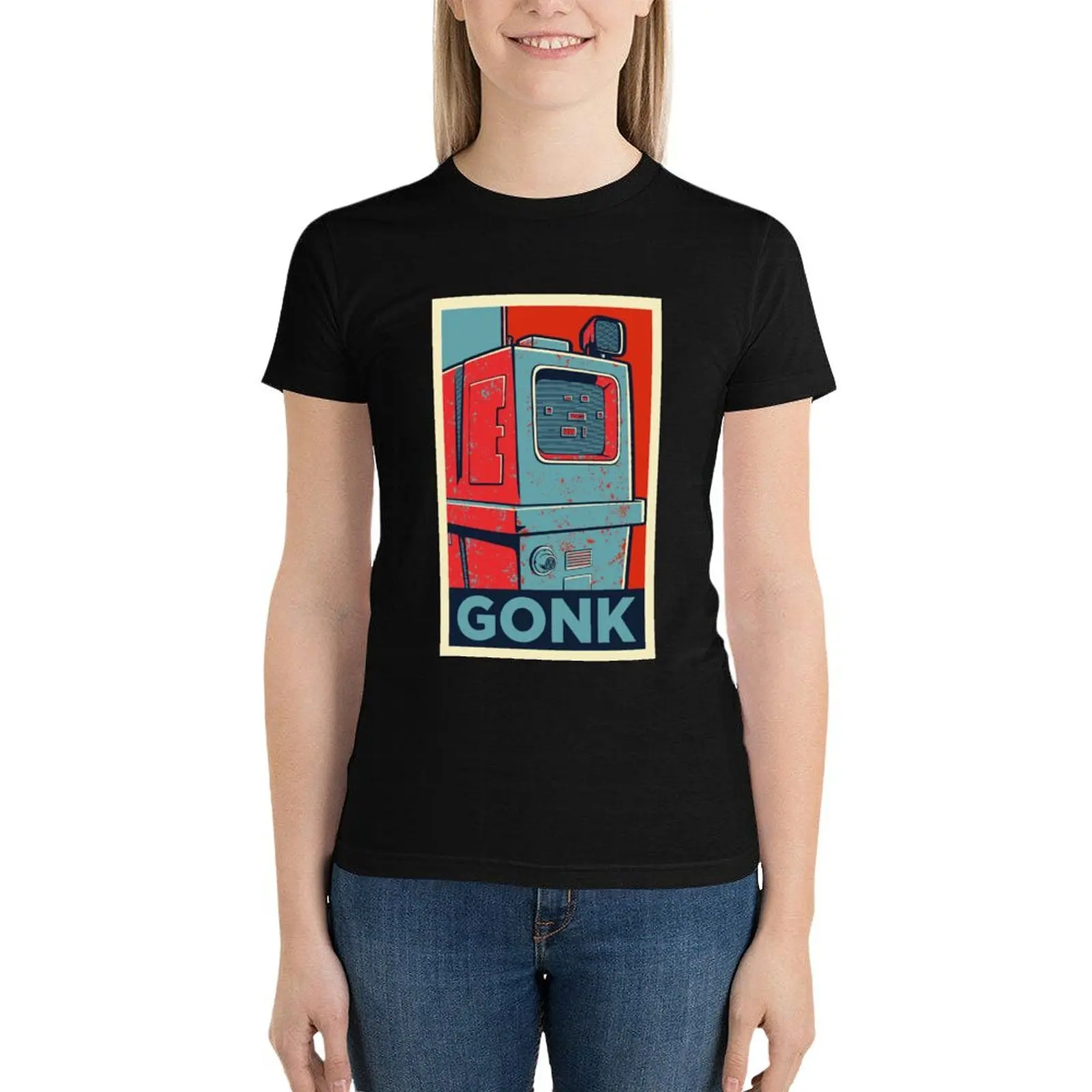 GONK-Camiseta gráfica para mujer, ropa estética, camisetas para mujer