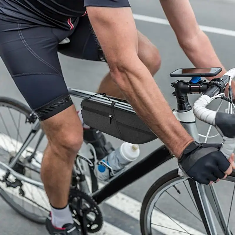 

Bike Frame Bag Large Capacity Cycling Pouch Large Capacity Bike Storage Bag For Mountain Road Cycling Adventure Daily Commuting