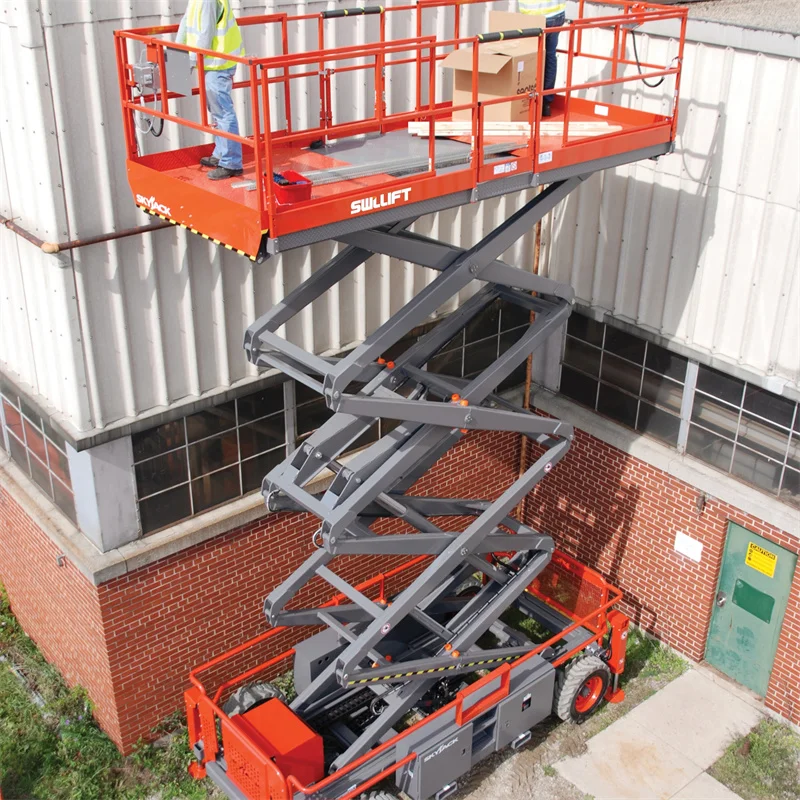 YG 2M-18M 500kg MEWP Capacity Diesel Scissor Lift Scaffolding Lift Table Hydraulic Cherry Picker Diesel Platform Customized