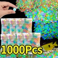 100-1000pcs Garden Decor Luminous Stones Glow In The Dark Decorative Pebbles Outdoor Fish Tank Decoration Aquarium Accessorie