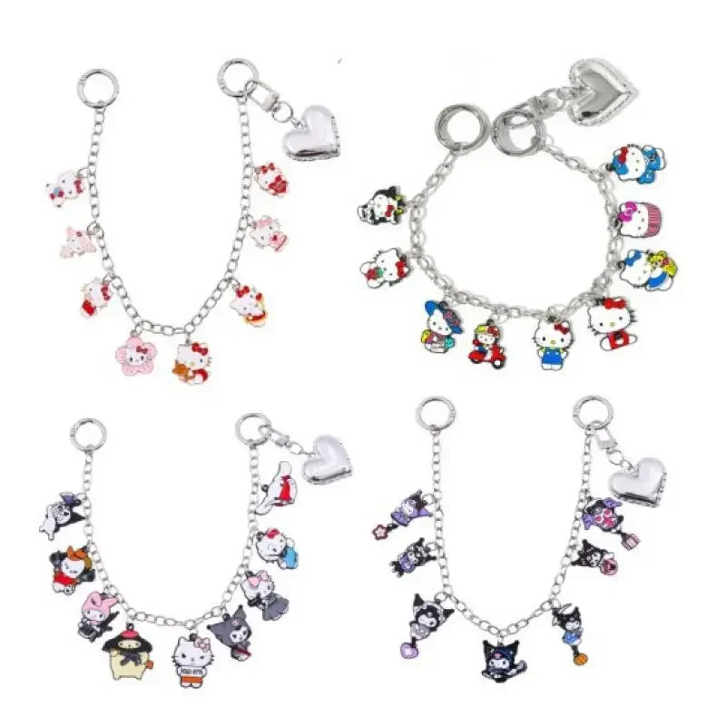 

Sanrio Hello Kitty Anime Backpack Decor Bag Pendant Kawaii Cartoon Jewelry Accessories Girl's Charm Birthday Gift