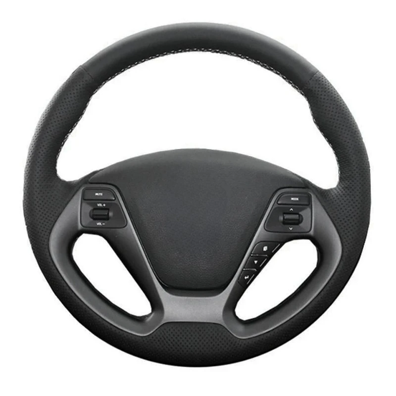 Original Steering Wheel Braid Car Accessories Artificial Leather Car Steering Wheel Cover For Kia K3 K2 Rio Ceed Cee'd Cerato