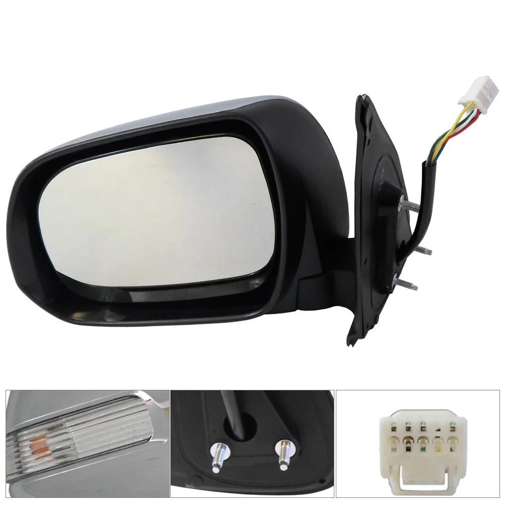 Applicable To Toyota 11-15 Hailax VIGO Pickup Truck Rearview Mirror Assembly Exterior Electroplated Rearview Mirror