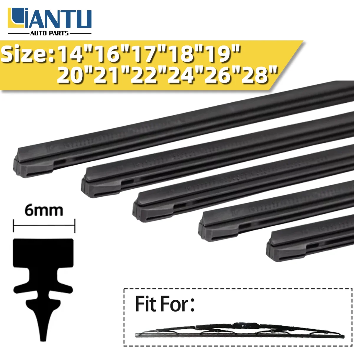 Wiper Rubber Strip 14 