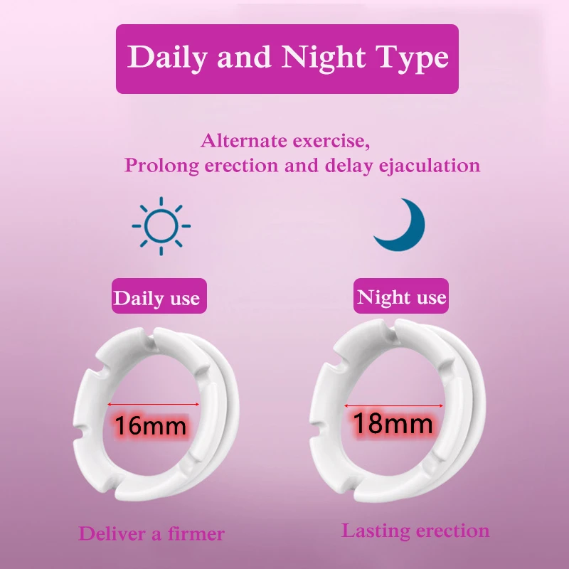 Reusable Phimosis Correction Ring Cock Ring Foreskin Resistance Ring Penis Delay Ejaculation Sex Toy For Men Glans Delay Trainer