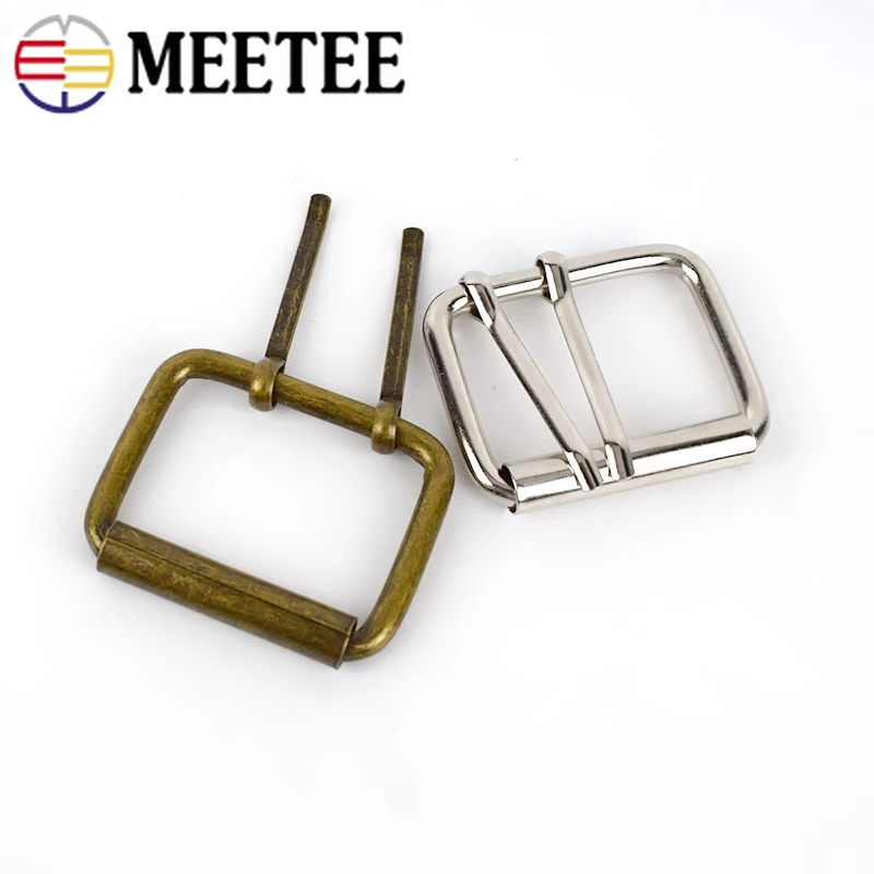 4/10Pcs 40/50 mm Metal Double Belt Pin Buckle Roller Coat Waistband Adjust Clasp Bag Strap Leather Craft DIY Garment Accessories