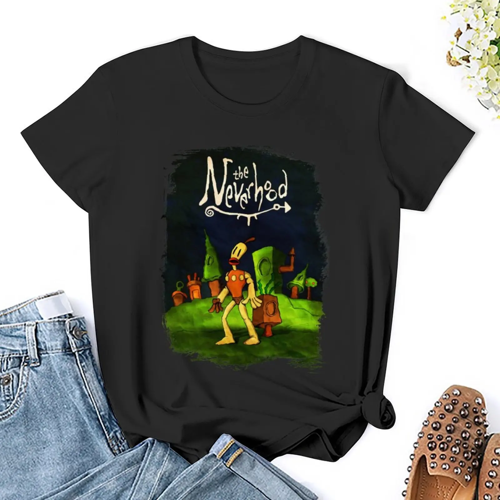 The Neverhood T-Shirt Female clothing aesthetic clothes t shirts for Women