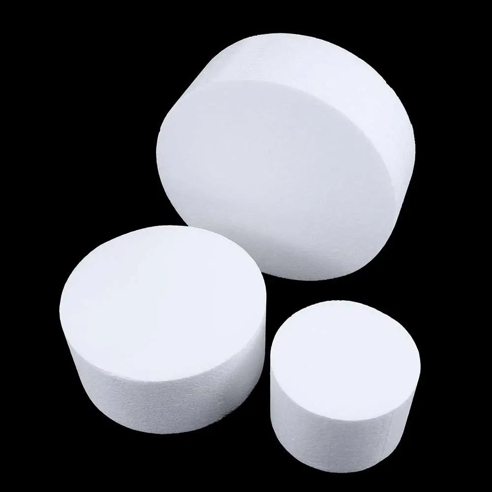Round Styrofoam Foam Cake Dummy Modelling Sugar Craft Flower Wedding Decoration Accessories
