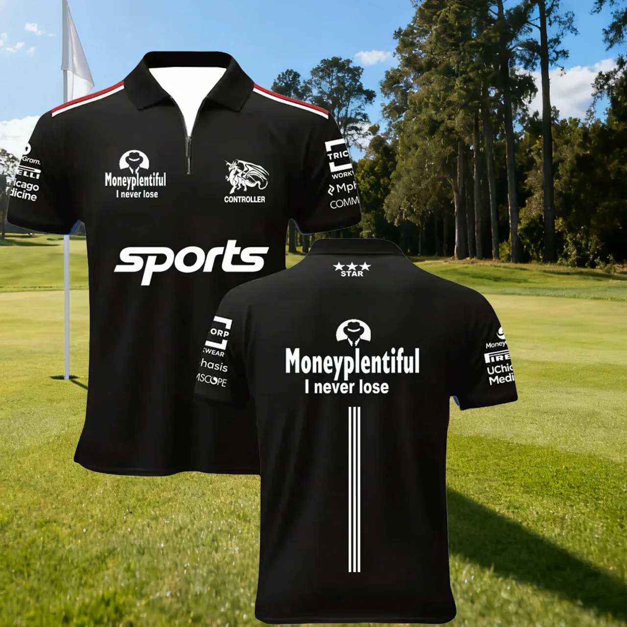 

New Men's Cotton Polo Shirt for Outdoor Sports Comfortable Casual Short Sleeved T-shirt Street Fashion High-end Gentleman's Top