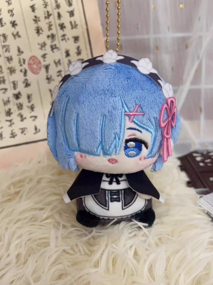 Anime Re:Life In A Different World From Zero Rem Pendant Keychain Plush Doll Toys Stuffed Plushie a7138 Gift