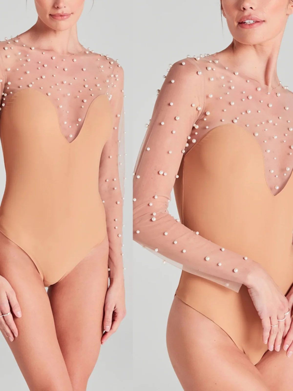 

Комбинезон Slim Fit Long Sve в стиле пэчворк, внутренняя одежда, повседневный женский цельный костюм, тонкая полиэфирная ткань, брюки со средней талией