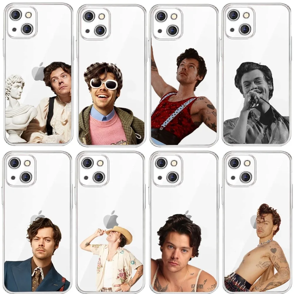 H-HaRRy SupersStar-S-styles  Phone Case For Iphone 15 11 13 14 Pro Max 7 8 Plus X Xr Xs Max Se2020 12mini Transparent Cover