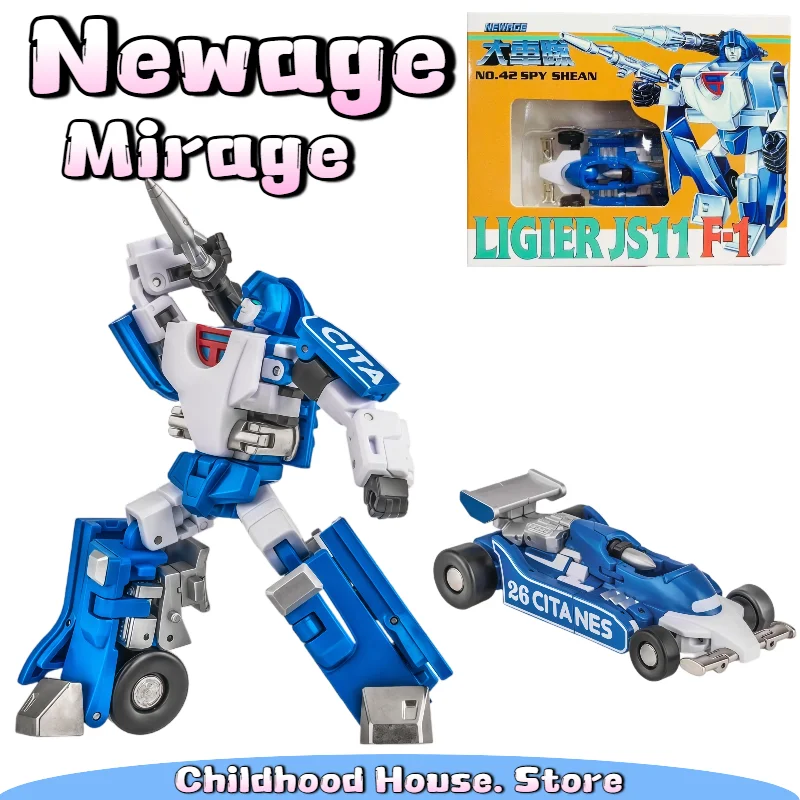 Figurine d'action transformable Newage NA H42 Mirage, jouet Autobot à l'échelle miniature, modèle de robot de collection G1 couleur originale et inspiré du film