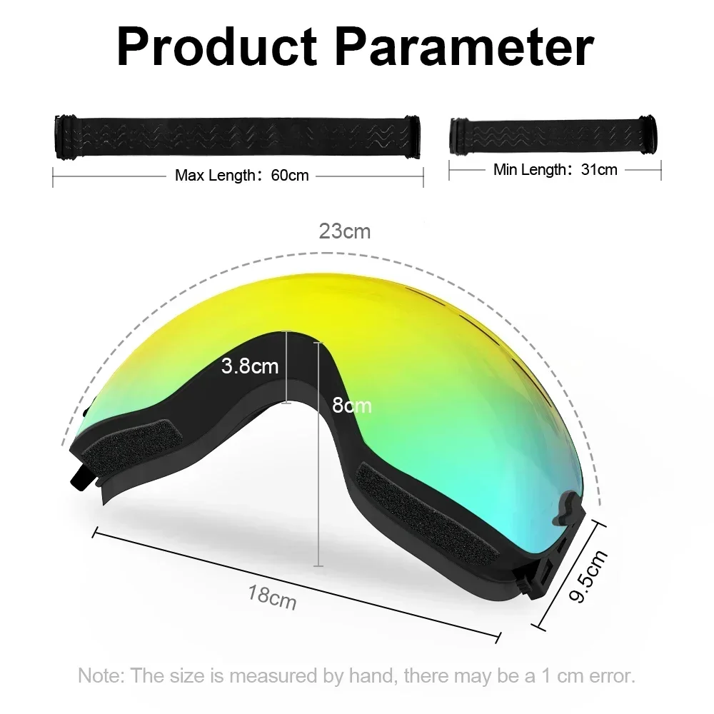 PHMAX-Lunettes de ski anti-buée à double couche pour homme, lunettes de motoneige, lunettes de sport en plein air, lunettes de ski, lunettes de