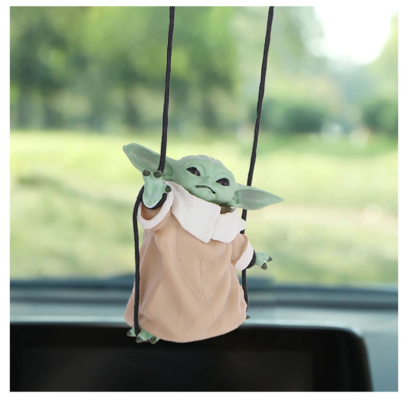 Nuovo Anime Star Wars Action Figrues Yoda Giocattoli per bambini Bambole di cartoni animati Decorazione interna Ciondolo per auto Modello Ragazzi