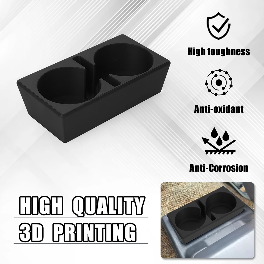 Double Hole Beverage Cup Holder Center Console Storage For Toyota 60 Series Land Cruiser 3D Printed Cup Holders