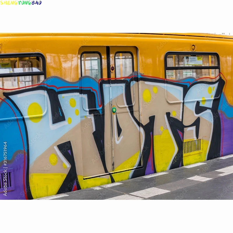 Vinyl Custom Graffiti Theme Photography Backdrops Studio Props Vintage Brick Wall Photo Photography Background 211219 SKT-04