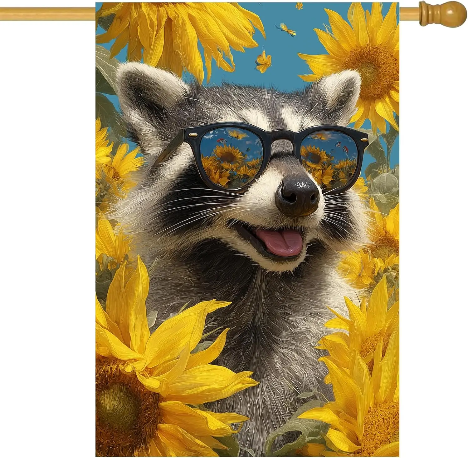 Raccoon House Flag … - image
