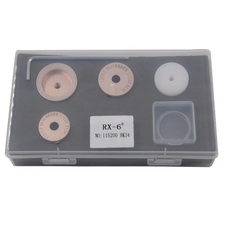 

RX6 Набор R 115200 Набор штампов для хрусталя для часов Инструмент для стекла для часов для корпуса 34 мм