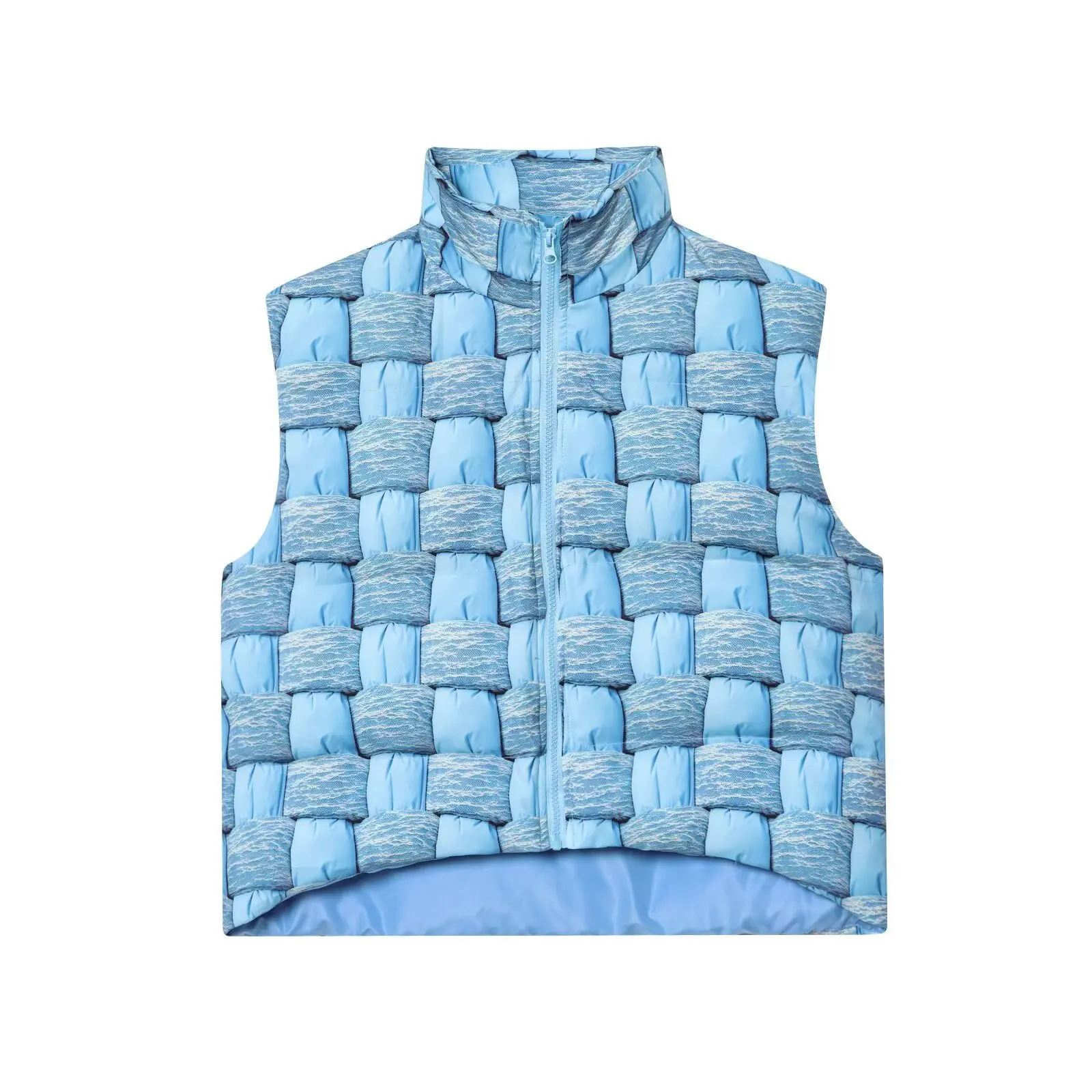 

Fashionable Printed Cotton Vest Top Women's Autumn Wear European Style Hand-Packed Sleeveless Fashionable Top