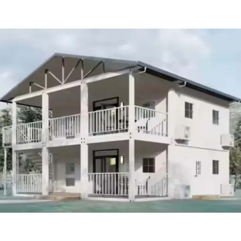 Reasonable Price Expandable 2-Story Stackable Steel Structure Sandwich Panel Waterproof Tiny Prefab House