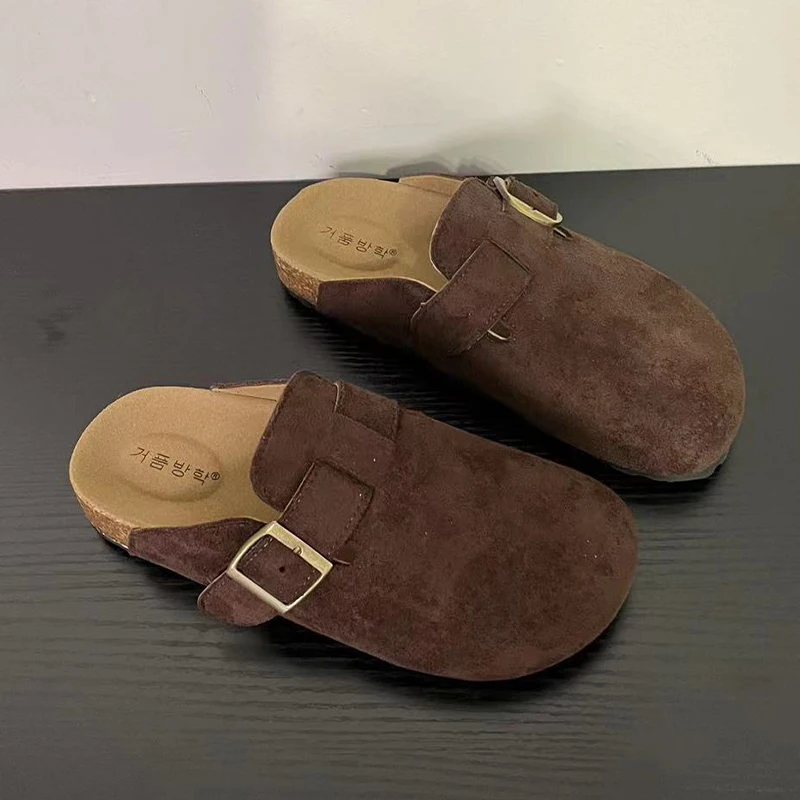 

Женские туфли-лодочки на плоской подошве, модные уютные тапочки, модельные туфли с открытой пяткой, новая женская обувь 2024, дизайнерский бренд, уютная повседневная обувь, Zapatos De Mujer