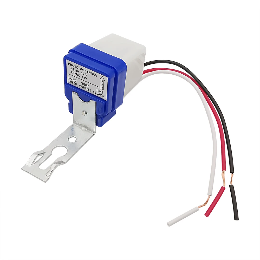 5Pcs Photoswitch Sensor Switch Universal Automatic On Off Photocell Street Light Control DC/AC 10A 12V 24V 110V 220V