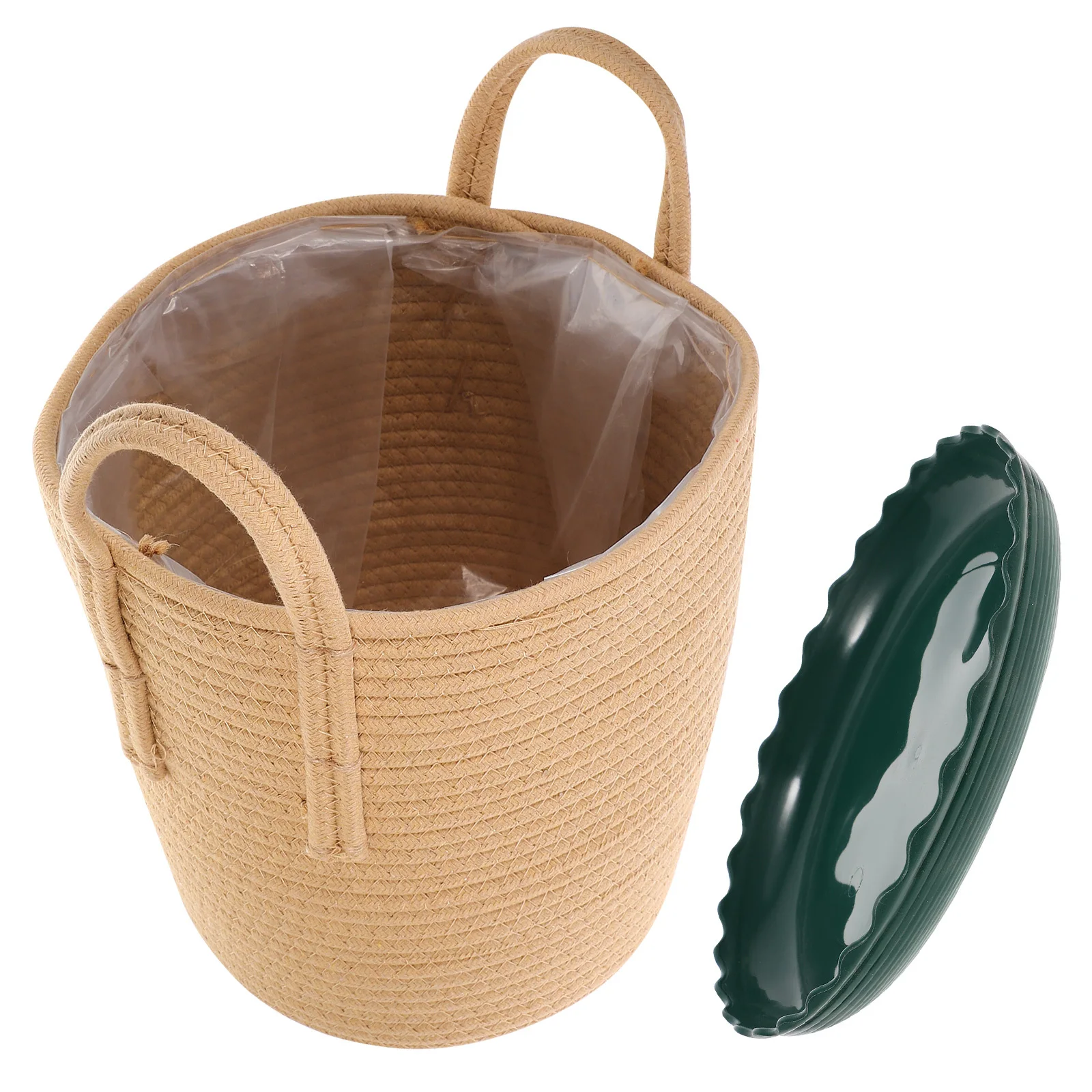 

1 set 1 Set Thread Woven Basket Small Desktop Storage For Makeup Snack Sundries Organizer Small Snack Baskets Home Decor Baskets