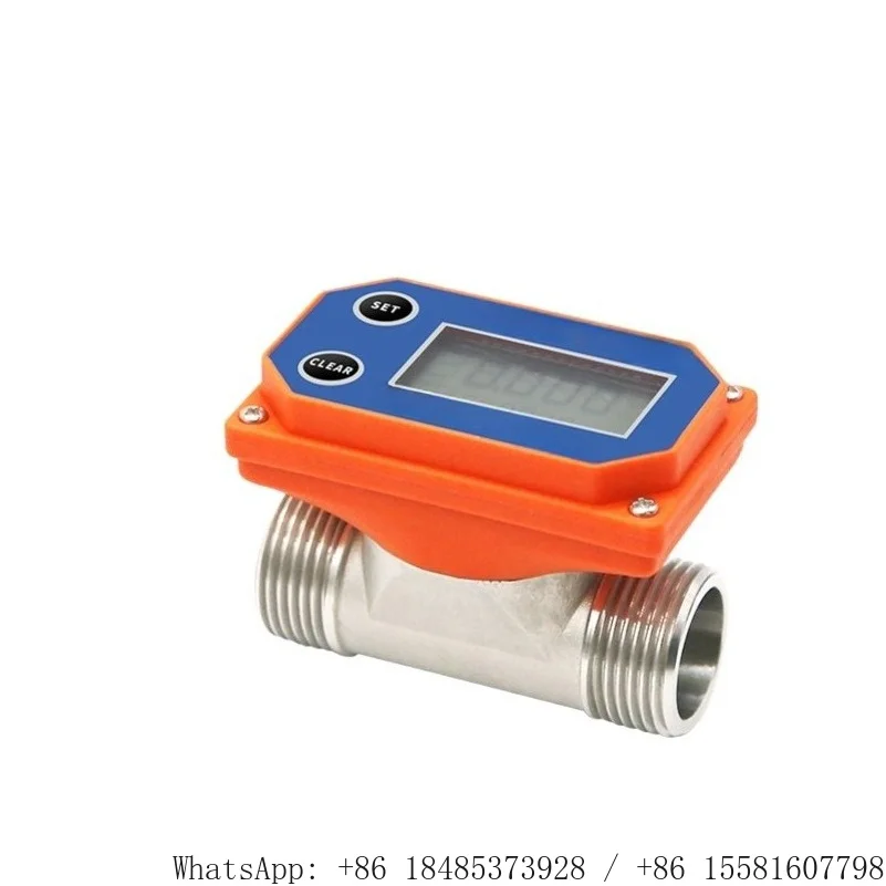 Industrial digital flowmeter, water meter, high flow electronic sewage pipeline sensor, liquid meter, stainless steel