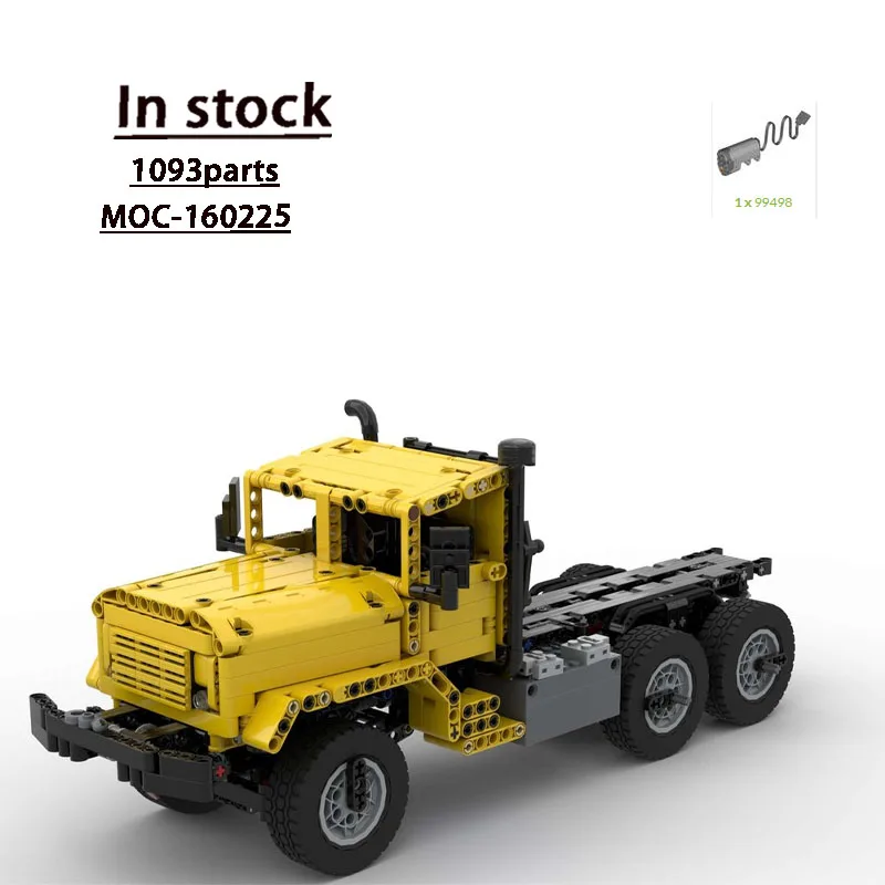

MOC-160225 Новый классический грузовик с лебедкой, модель строительного блока, 1093 шт., игрушка в подарок на день рождения для мальчиков и детей