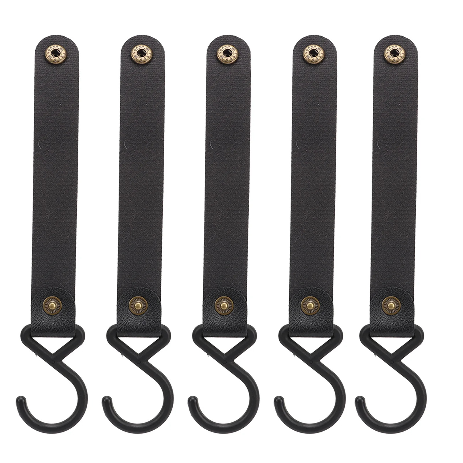 15pcs Leather S Hooks High Strength Multifunctional Portable Tent Clothesline Picnic Storage Rack S Hangers For Outdoor Camping