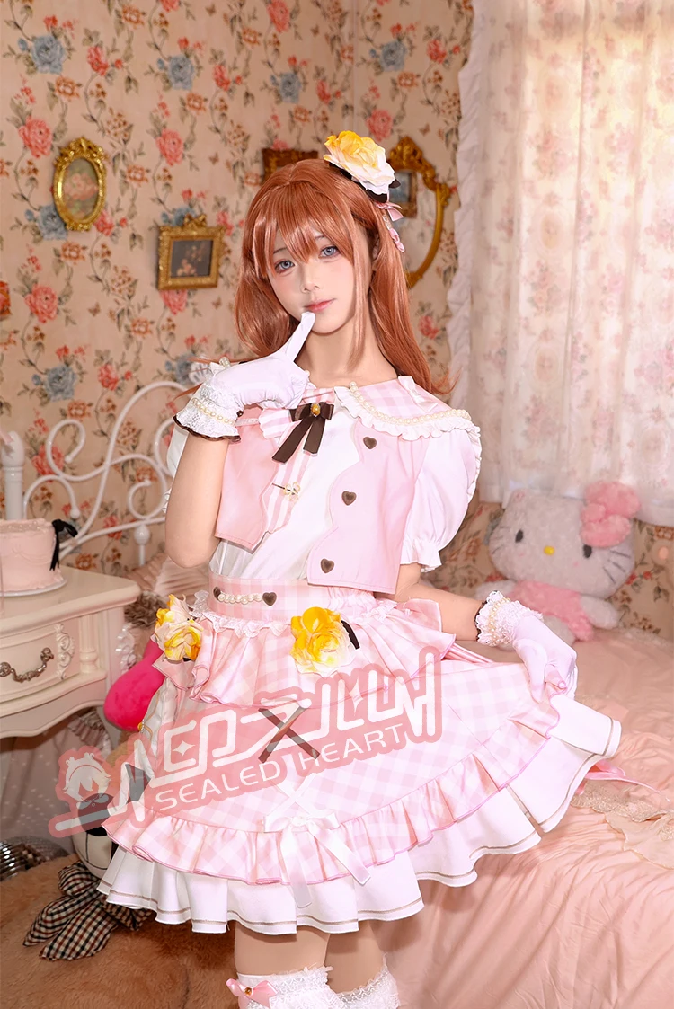 Disfraz de Cosplay de HANASATO MINORI para Halloween, fiesta de juegos de rol de Navidad, conjunto completo, vestido nuevo de talla PJSK XS-XL