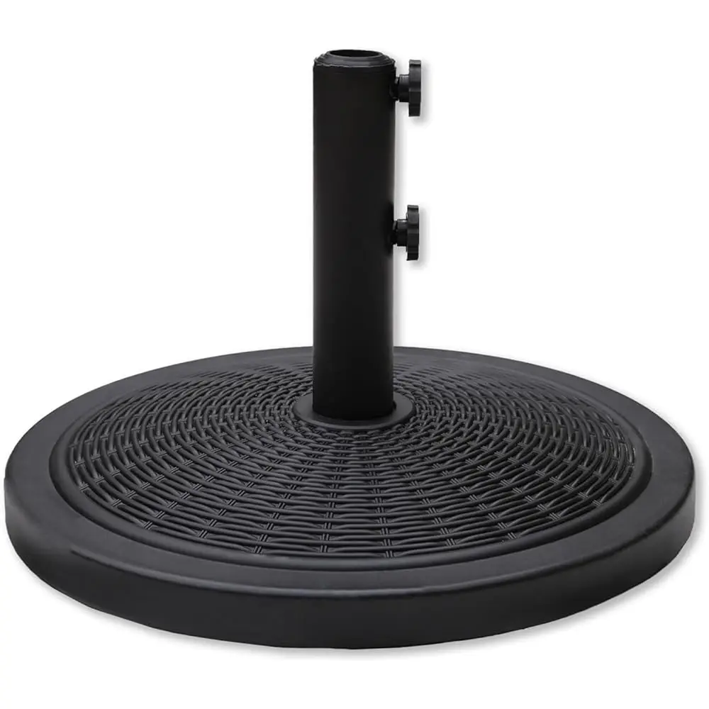 

33 Lb Heavy Duty Round Patio Base Stand For Outdoor Market Table Umbrella, Black