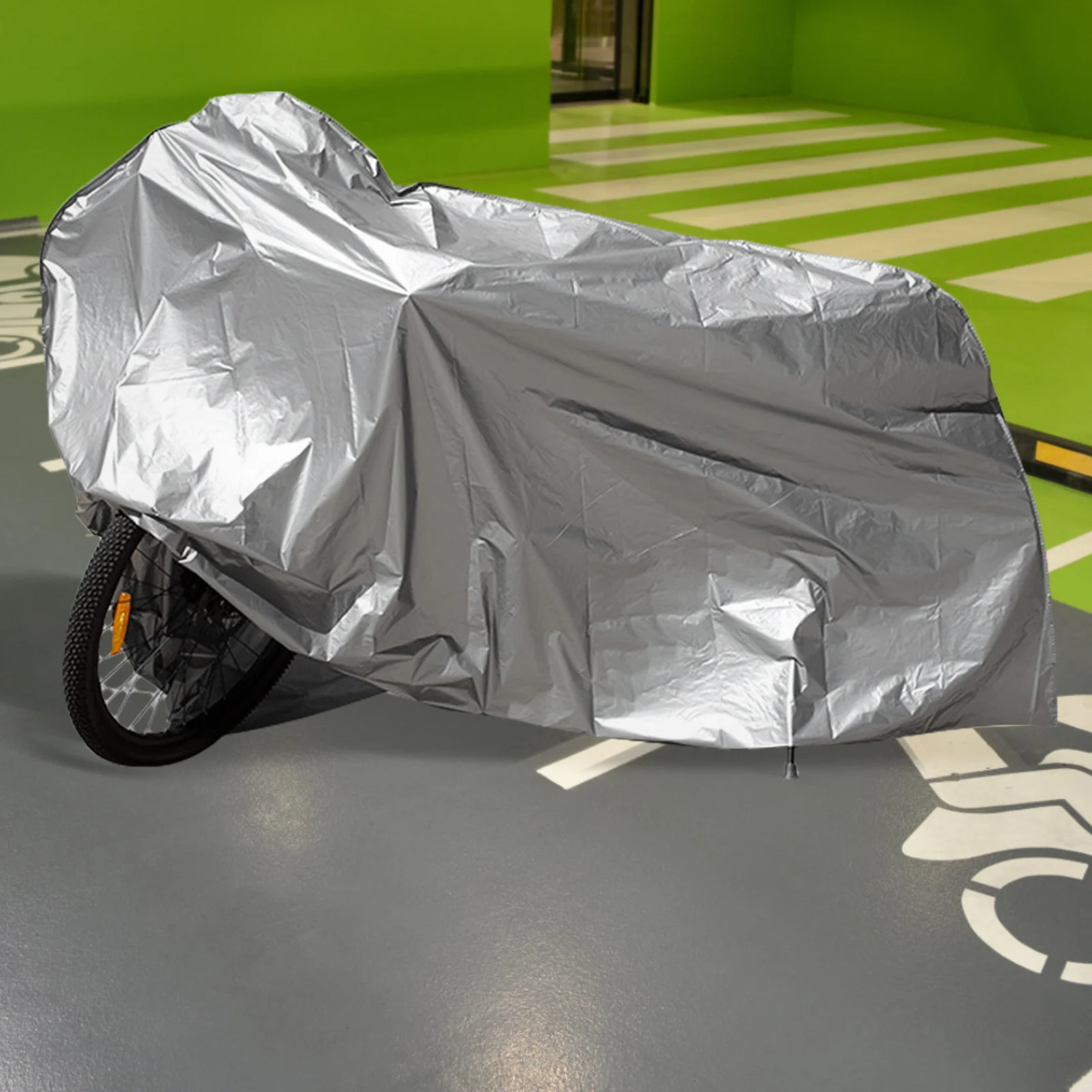 

Full Coverage Waterproof Motorcycle Cover Heavy Duty Oxford Material Uv Resistant for Bicycles Electric Bikes Outdoor Bike
